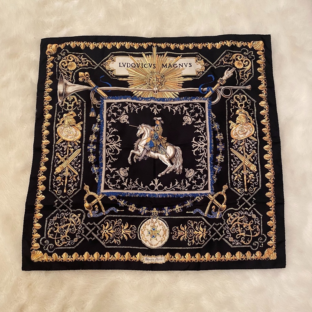 Lvdovicvs Magnvs Hermes Scarf 100% Silk